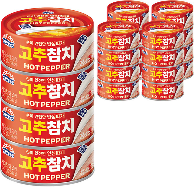사조 고추참치 안심따개, 150g, 20개