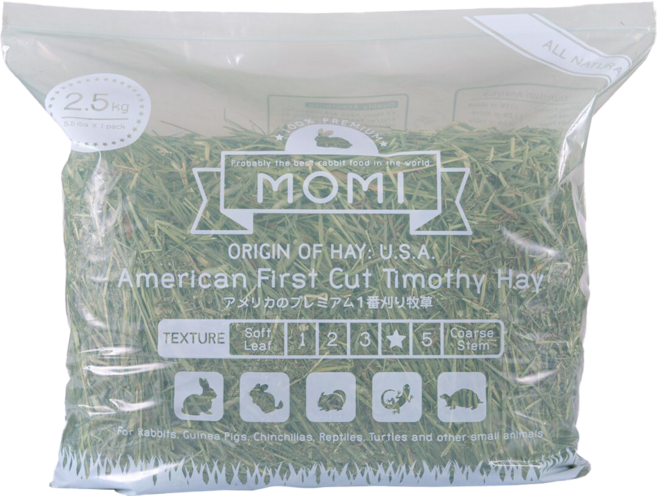 MOMI 摩米 特級提摩西草 一割, 2.5kg, 4包