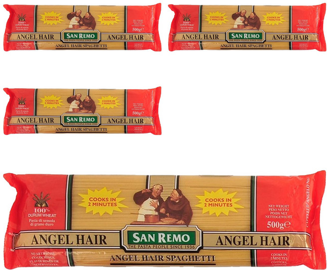 SAN REMO 義大利天使細麵, 500g, 4包