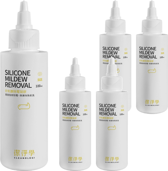 CLEANOLOGI 潔淨學 矽利康除霉凝膠, 5瓶, 100ml