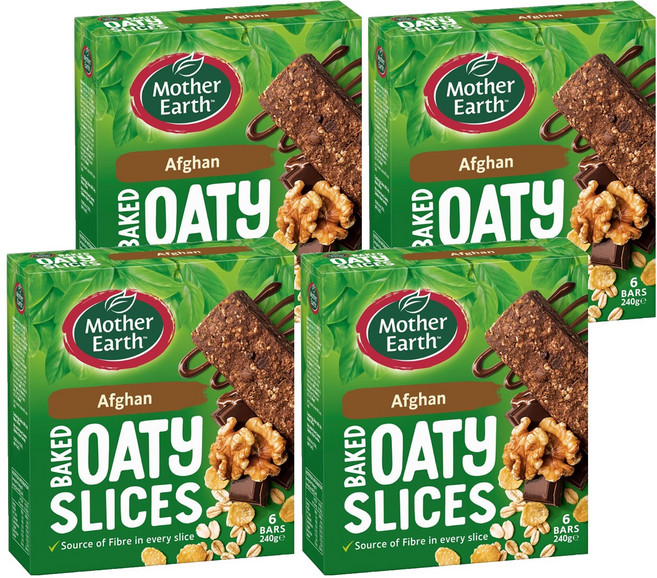 Mother Earth 烘焙燕麥棒 黑巧克力 6條, 240g, 4盒