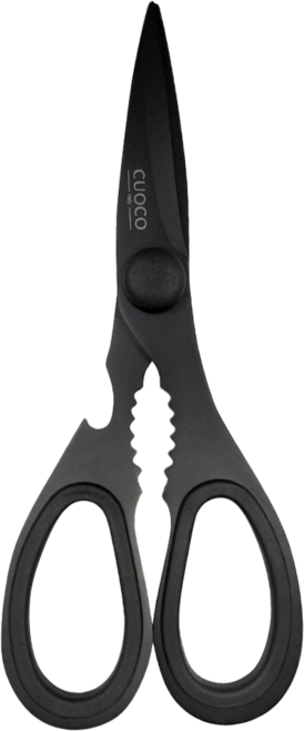 CUOCO 420粉末鋼可拆式剪刀, 1個, 黑色