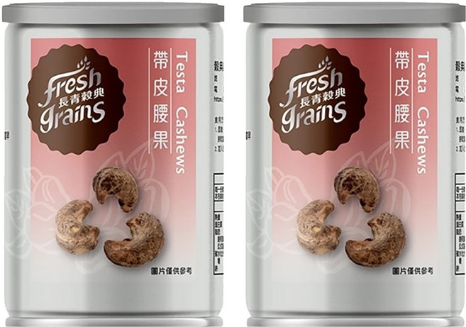 fresh grains 長青穀典 帶皮腰果, 90g, 2罐