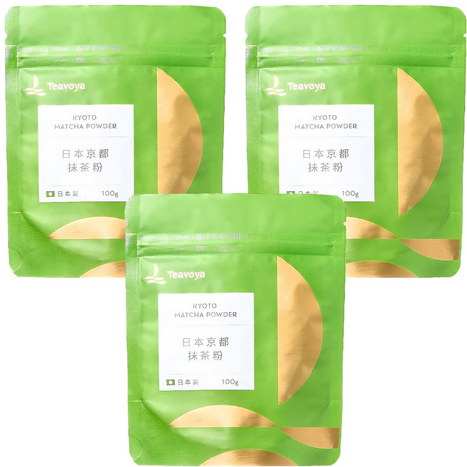 Teavoya 嘉柏茶業 日本京都抹茶粉, 100g, 1包, 3包