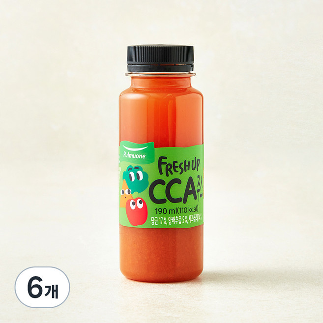 풀무원 프레시업 CCA 주스, 190ml, 6개