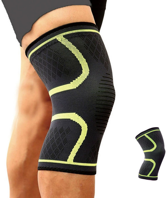 헨센 논슬립 편안한 무릎보호대, 1개, 그린