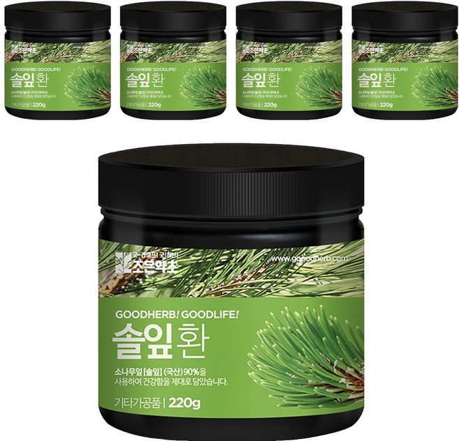 조은약초 프리미엄 솔잎환, 5개, 220g