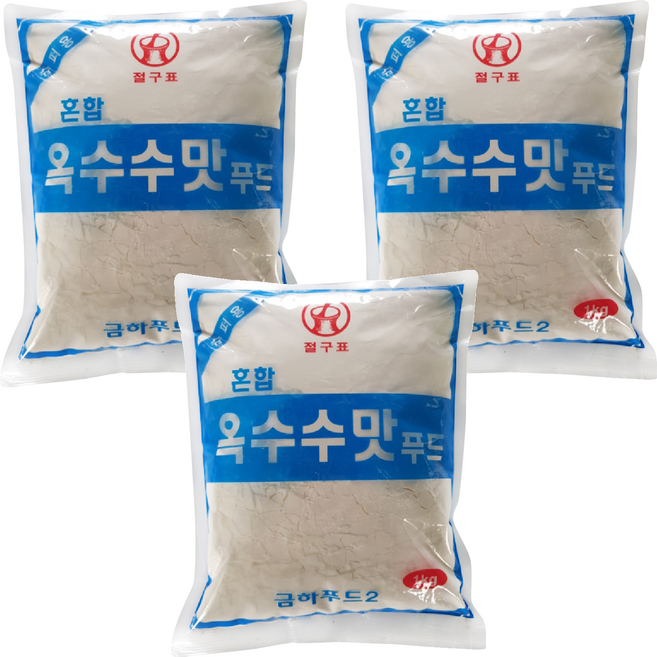 절구표 금하 혼합 옥수수맛푸드 전분, 1kg, 3개