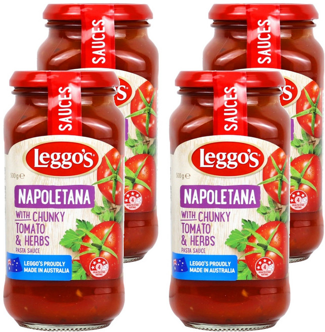 레고스 나폴리타나 청키 파스타소스, 500g, 4개