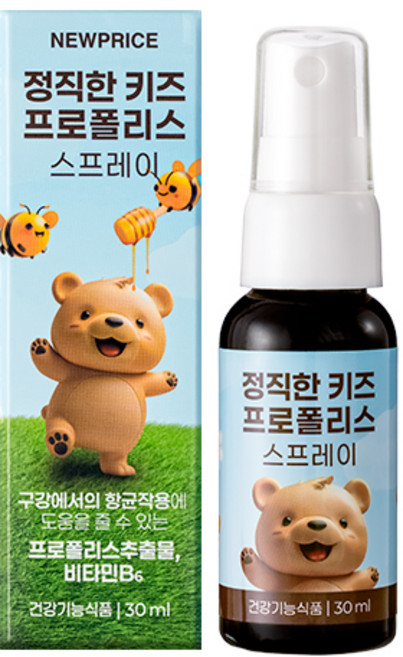 正直的兒童蜂膠噴霧, 1個, 30ml