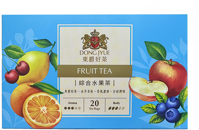 DONG JYUE 東爵好茶 綜合水果茶, 2g, 20包, 1盒