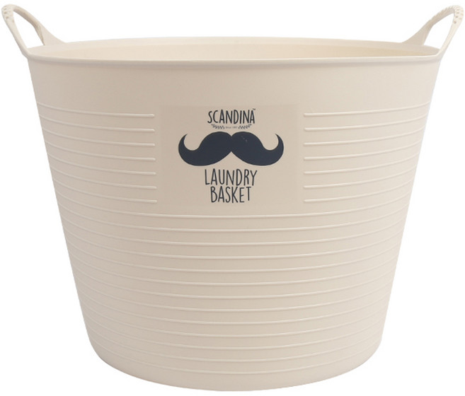 샤바스 스칸디나 국내산 막힘형 세탁바구니 28L, 수염