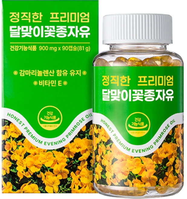 뉴프라이스 정직한 프리미엄 달맞이꽃종자유, 1개, 90정 - 쿠팡