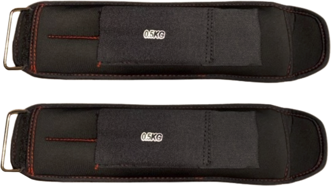 HOME GYM CLUB 居家健身 腳綁沙包, 黑色, 0.5kg, 2個