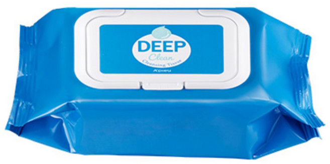 어퓨 딥 클린 클렌징 티슈, 25개입, 1개