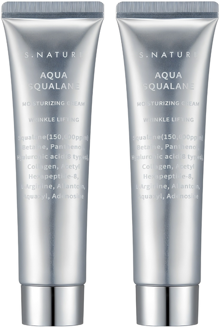 에스네이처 아쿠아 스쿠알란 수분크림, 80ml, 2개