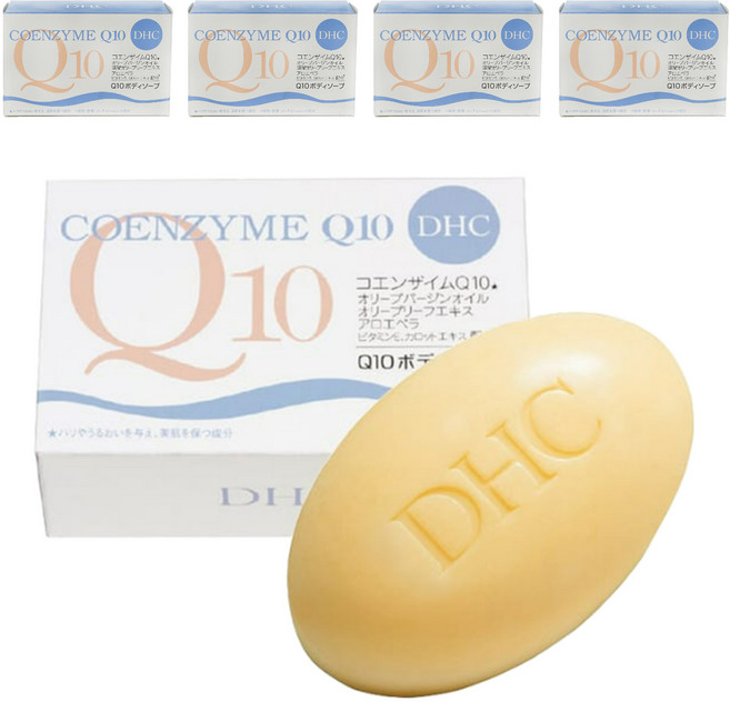 DHC 台灣公司貨 Q10美體柔膚皂, 120g, 5個