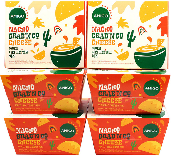 아미고나쵸 그랩앤고 치즈, 100g, 6개