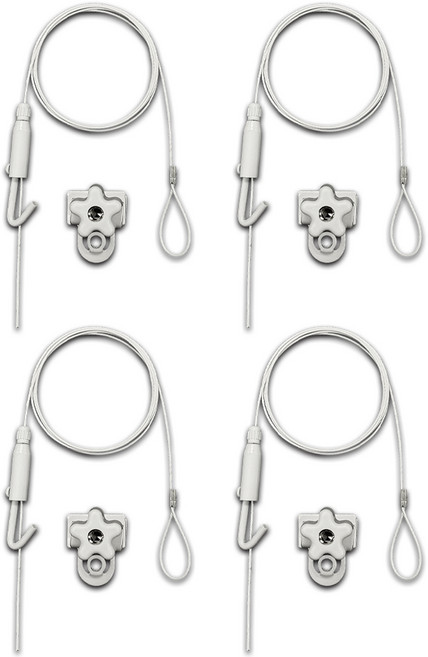 감성다는남자 안뚜리 와이어 액자걸이, 화이트, 4개