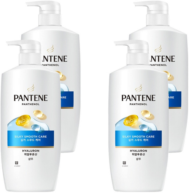 PANTENE 潘婷 絲滑柔順修護洗髮乳, 750ml, 4個