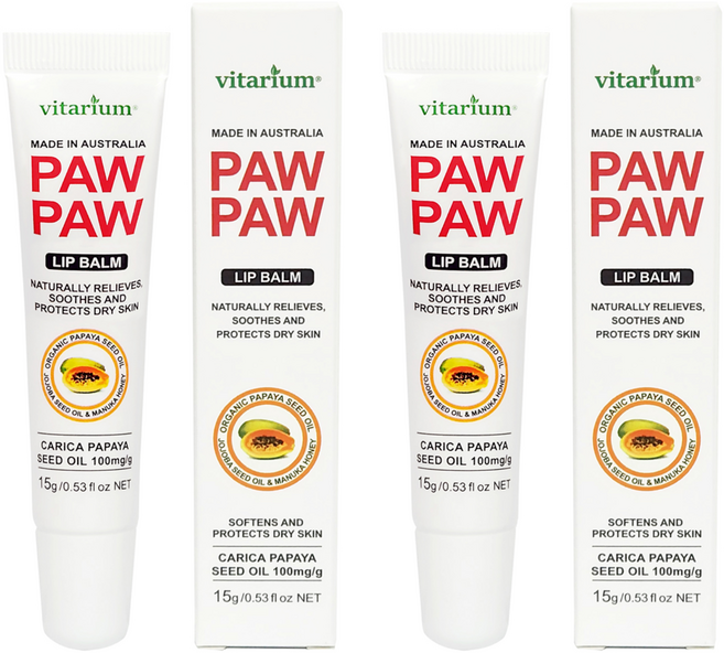 비타리움 포포 립밤, 15g, 2개