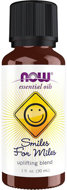 NOW Foods 微笑萬里複方純精油, 甜橙 + 佛手柑 + 葡萄柚 + 薑 + 香草 + 萊姆 + 檸檬 + 肉桂 + 肉豆蔻, 30ml, 1瓶