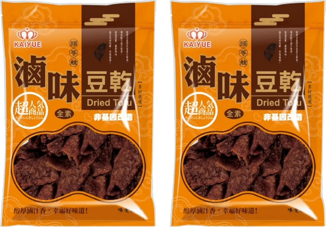 凱岳 頭等艙 全素滷味豆乾, 300g, 2包