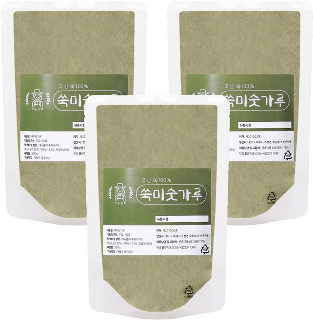 산촌마을 쑥미숫가루, 3개, 300g