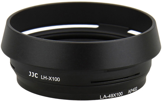 JJC 후지필름 X100VI / X100V / X100F / X100T / X100 / X100S 카메라 렌즈 원형 후드 블랙, LH-X100, 1개