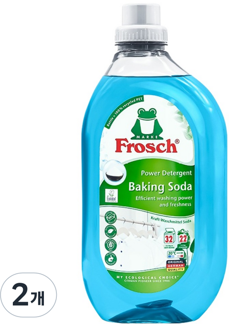 프로쉬 흰옷케어 베이킹소다 세탁세제 본품, 1.5L, 2개