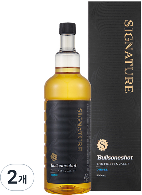 불스원 불스원샷 시그니처 연료첨가제 경유 500ml, 디젤/경유, 2개