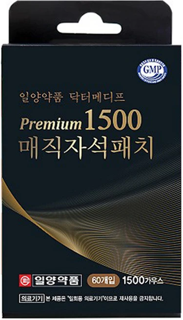 일양약품 프리미엄 1500 근육통 완화 매직자석패치, 1개, 60개입 - 쿠팡