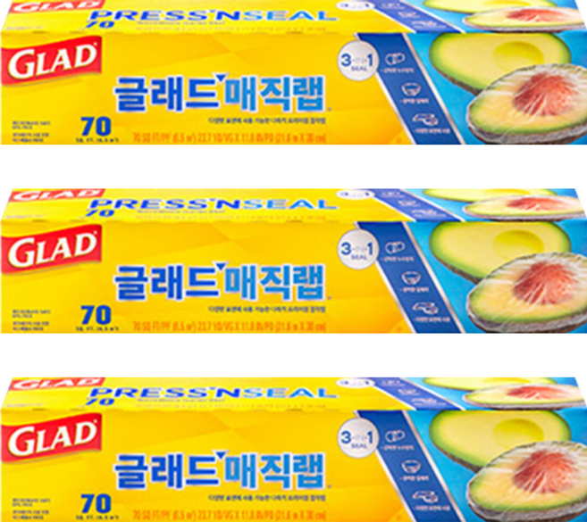 GLAD 佳能 保鮮膜, 21.6m, 3捲