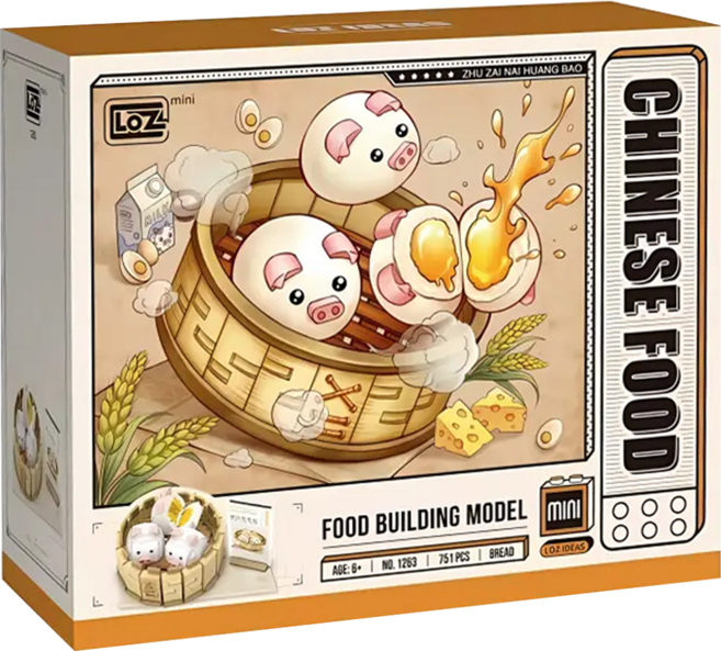 LoZ 1263 豬仔奶皇包 6歲以上, 1盒