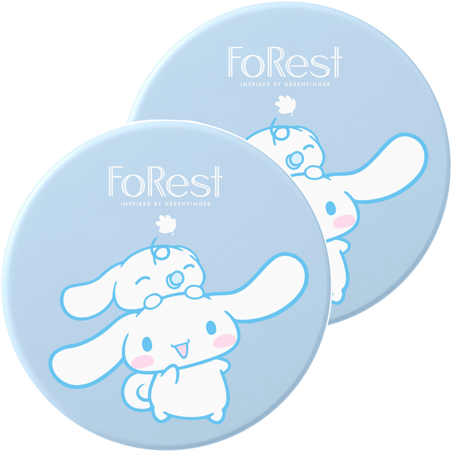 그린핑거포레스트 선쿠션 시나모롤 에디션 SPF50+ PA+++, 13g, 2개