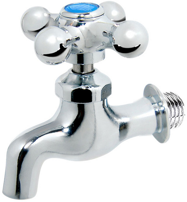 십자 가로 냉수 수도꼭지, 1개