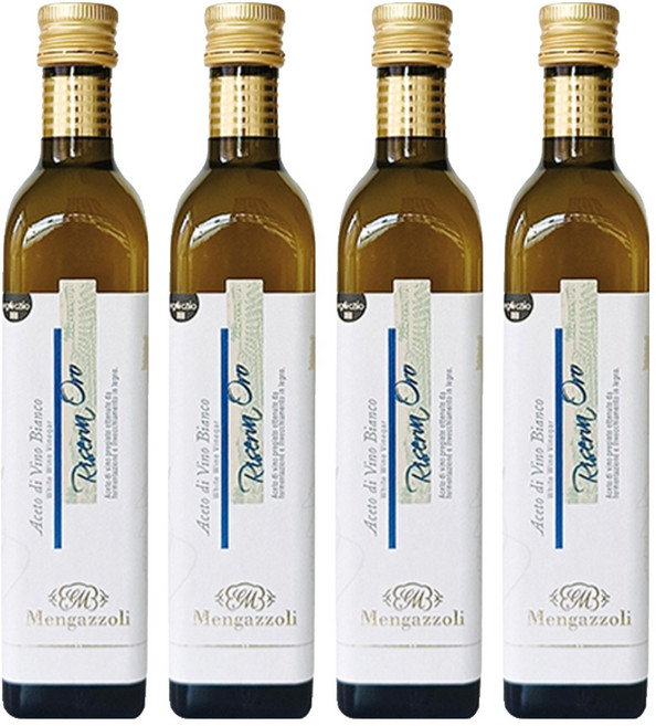 멩가졸리 화이트 와인 비네가 아세토 디 비노 와인식초, 500ml, 4개
