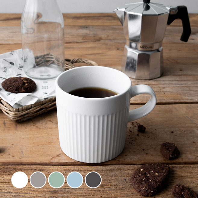 하우밍 국산 스테이 머그컵 400ml, 화이트, 1개