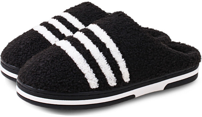 슈퍼카미트 남녀공용 겨울 삼선 후리스 털 슬리퍼 wt787
