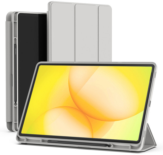 신지모루 스마트커버 펜슬 수납 태블릿 케이스, 웜 그레이, 1개