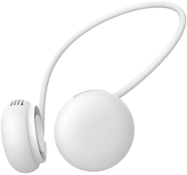 헤쎈 바로착 마카롱 핸즈프리 넥 선풍기 + 탁상용, JJ-NF1, 화이트