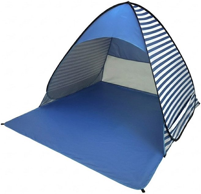 朱尼克斯 彈開式圓頂遮陽帳篷, 1-2人, 藍色