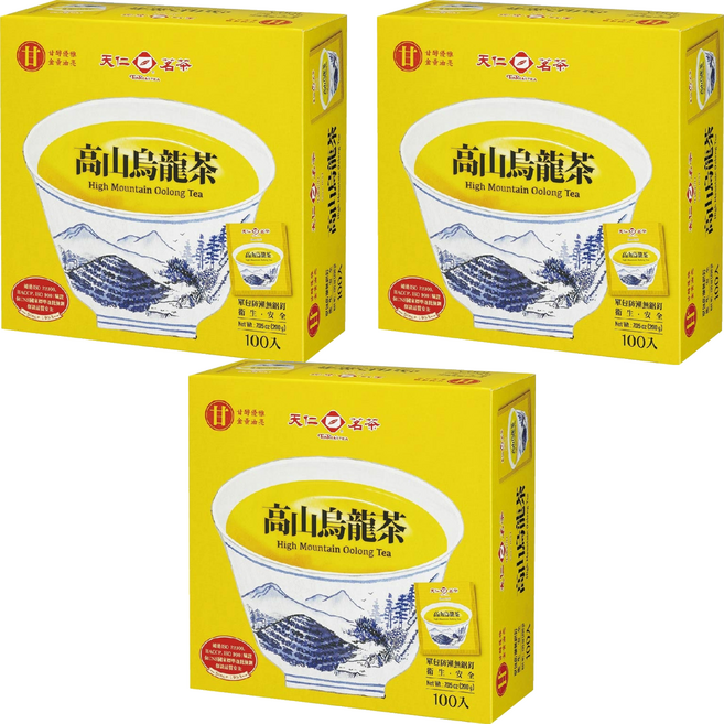 天仁茗茶 高山烏龍茶, 2g, 100包, 3盒