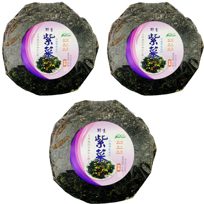 茂格生機 紫菜圓形, 50g, 3包