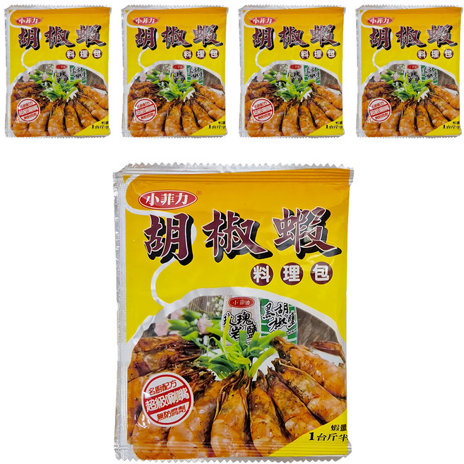 小菲力 胡椒蝦料理包, 50g, 5包