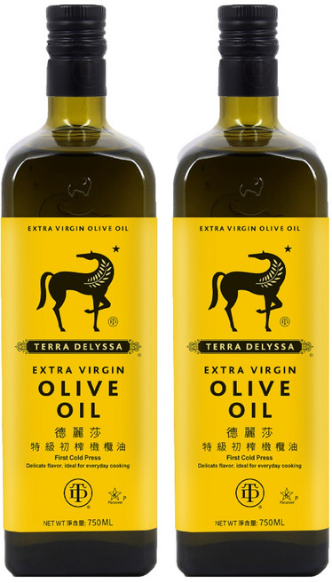 TERRA DELYSSA 德麗莎 特級初榨橄欖油, 750ml, 2瓶