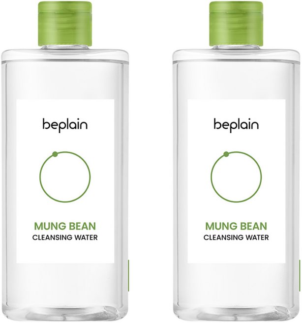 비플레인 녹두 클렌징 워터, 400ml, 2개