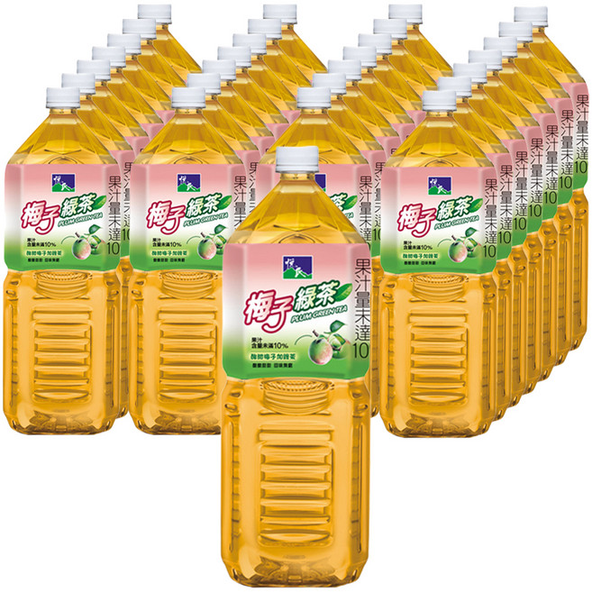 悅氏 梅子綠茶, 2L, 40瓶