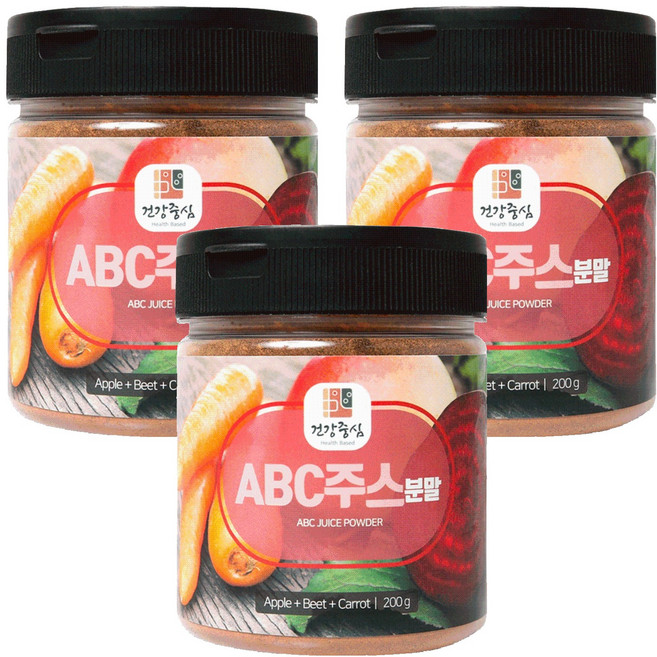 건강중심 abc주스 파우더, 3개, 200g