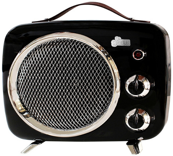 giaretti 珈樂堤 復古暖風電暖器, GL-1822, 黑色